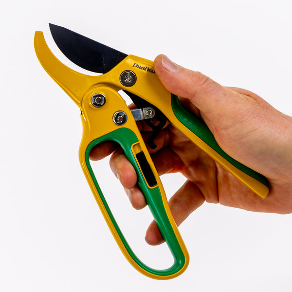 DualKut MK6 Ratchet Secateurs – Heavy Duty 2-in-1 Garden Pruners for Easy Cutting