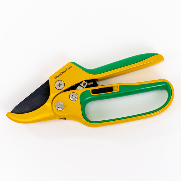 DualKut MK6 Ratchet Secateurs – Heavy Duty 2-in-1 Garden Pruners for Easy Cutting