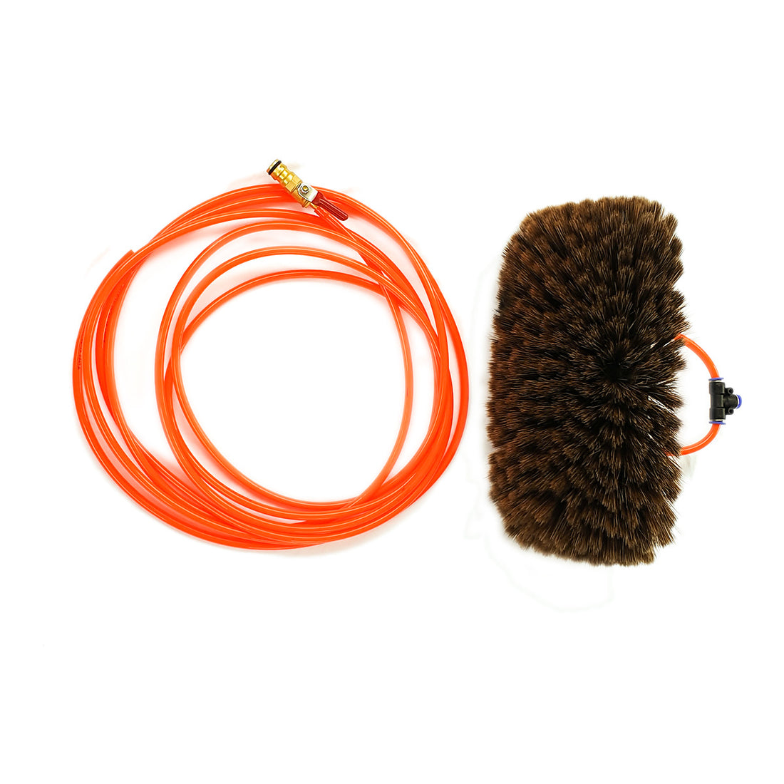 Plush Water Brush Kit – Soft Water-Fed Brush for Solar Panels, Windows & Exterior Cleaning