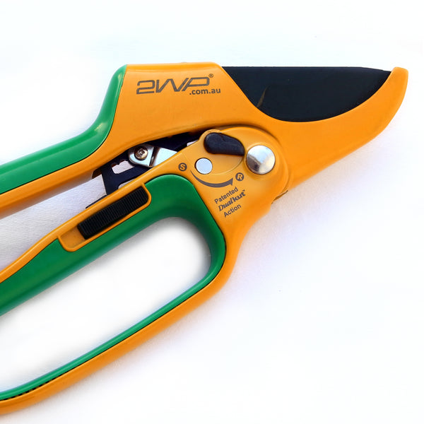 DualKut MK6 Ratchet Secateurs – Heavy Duty 2-in-1 Garden Pruners for Easy Cutting