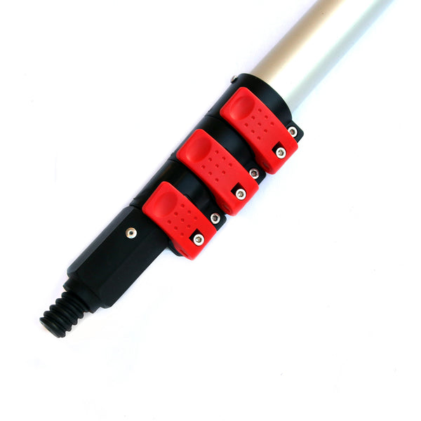 Plush Water Brush Kit with 5 Metre Pole Water-Fed High-Reach Cleaning System for Solar Panels, Windows & Exterior Surfaces